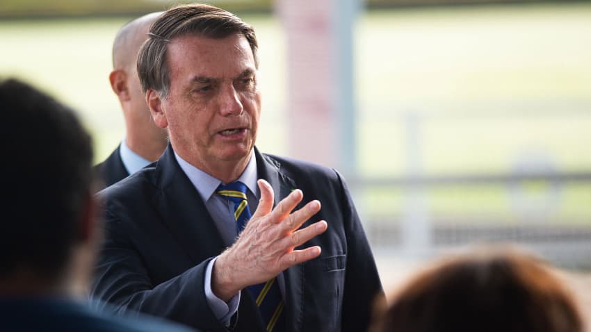 Brazil's President Jair Bolsonaro tests positive for coronavirus.