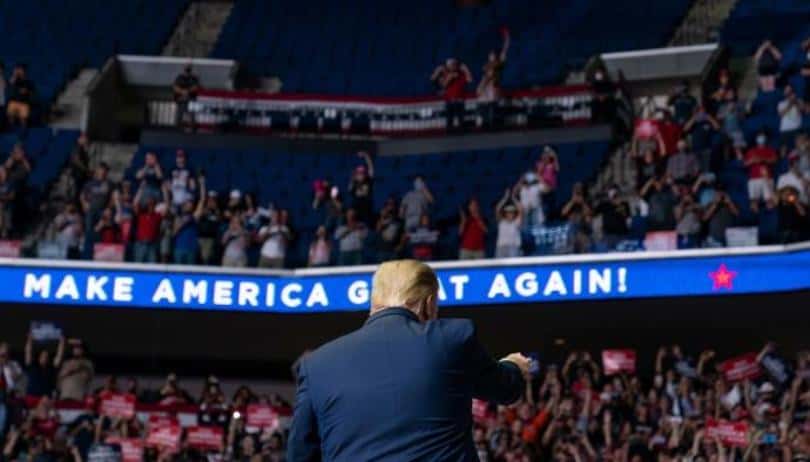 Trump's rally in New Hampshire postponed due to weather.