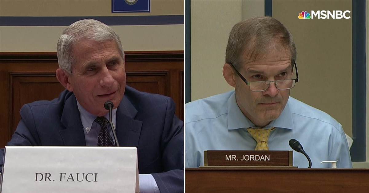 WATCH: Dr. Fauci and Jim Jordan clash at House subcommittee hearing on the coronavirus