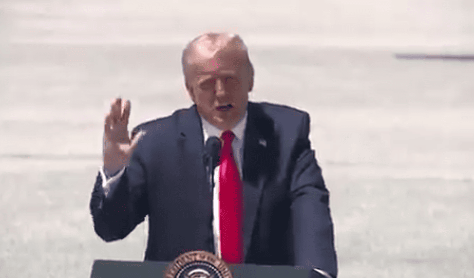 Trump claims Biden is "against God" and will "hurt the bible."