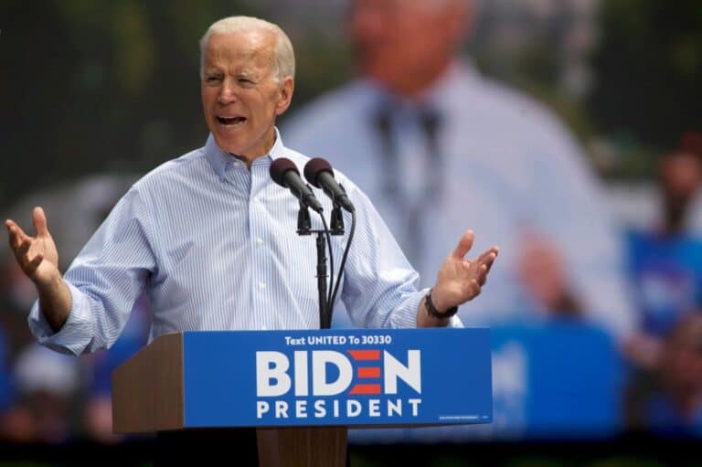 Biden campaign selling ‘I paid more income taxes than Donald Trump’ stickers.