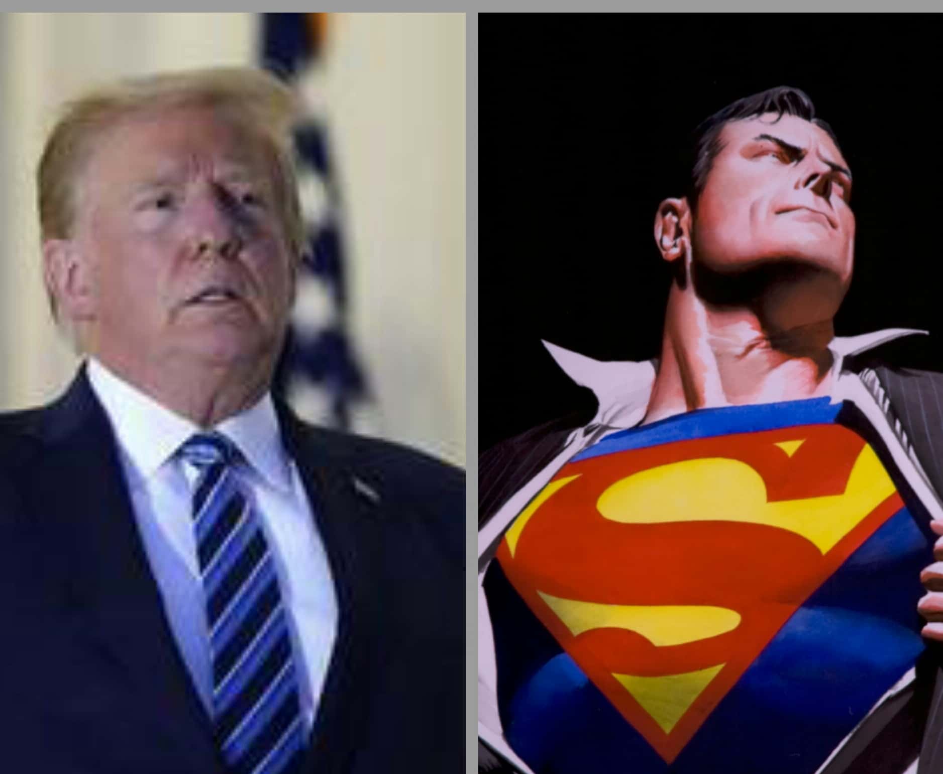 Trump considered wearing a Superman t-shirt after his release from Walter Reed.