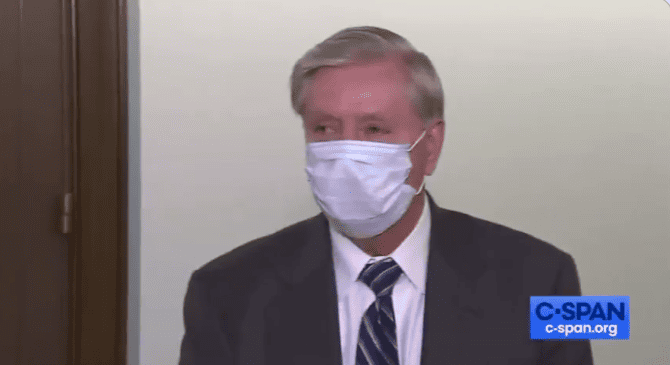 Lindsey Graham broke the law when he begged for campaign donations at the Capitol.