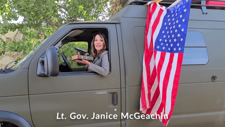 Idaho Lieutenant Governor Flashes Gun And Bible In Video Protesting Coronavirus Restrictions.