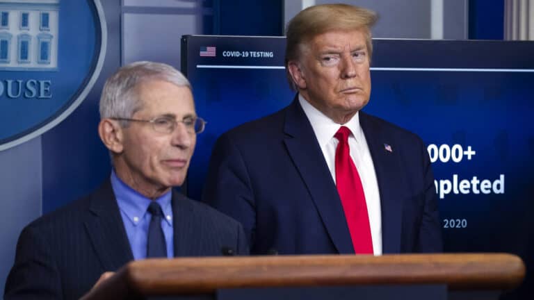 Fauci says he would never work with Trump again.