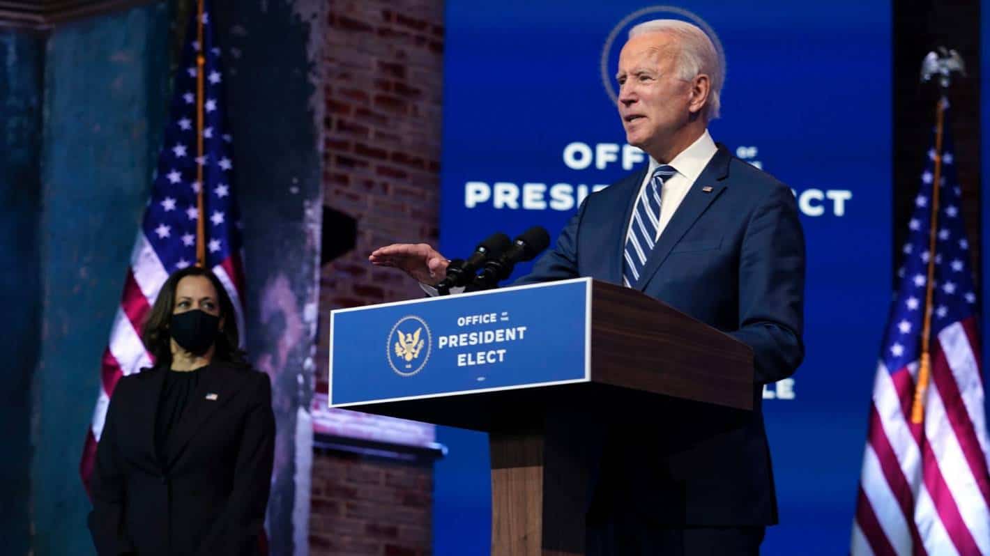 President-elect Joe Biden says Trump's failure to concede is an "embarrassment."