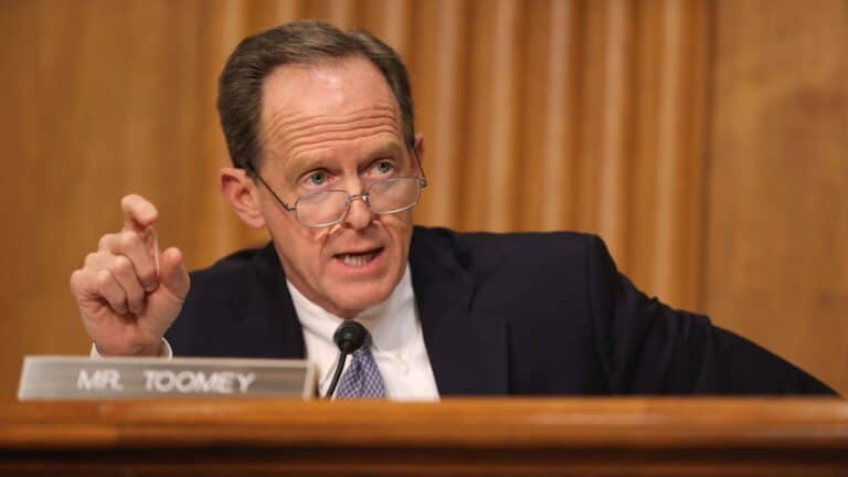 GOP Sen. Pat Toomey congratulates Biden on his victory says Trump “exhausted all plausible legal options to challenge the results” in Pennsylvania.