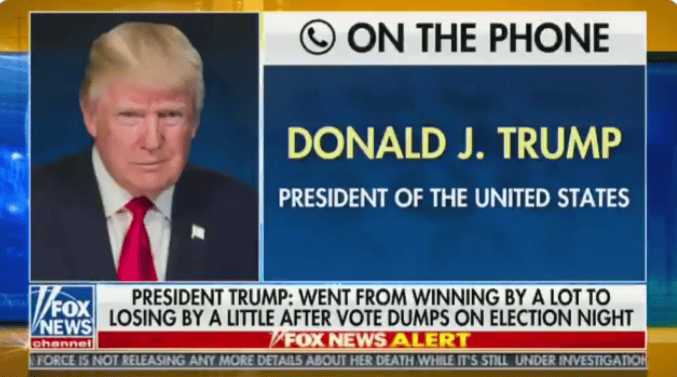 Trump doubles down on his lies about the election in off then rails interview with Fox's Maria Bartiromo.