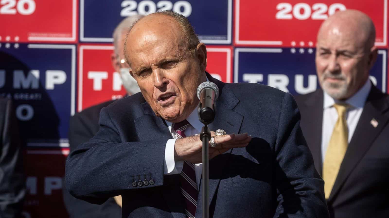 Rudy Giuliani says Trump appearing to concede to Biden via tweet was sarcasm.