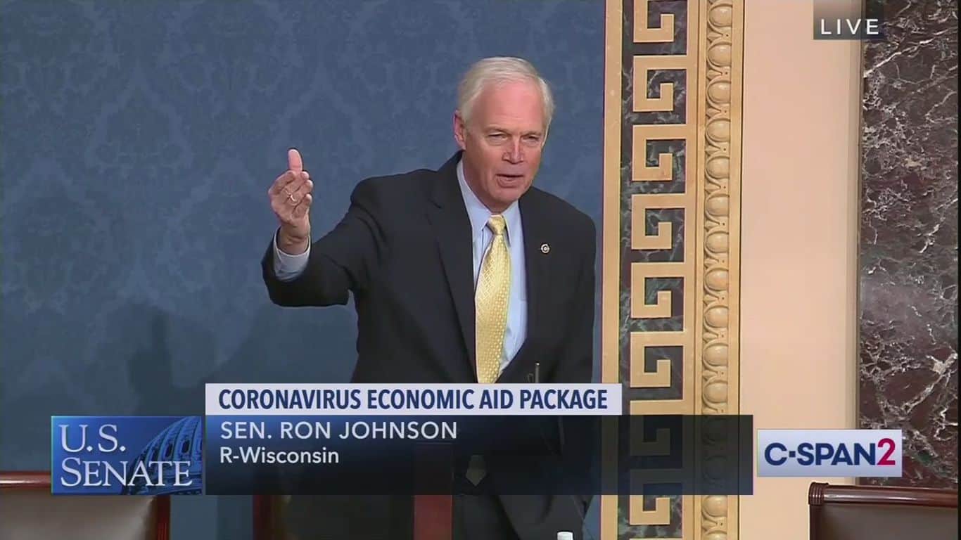 Ron Johnson blocks $1,200 stimulus checks for a second time: "I'm not heartless. I want to help people."