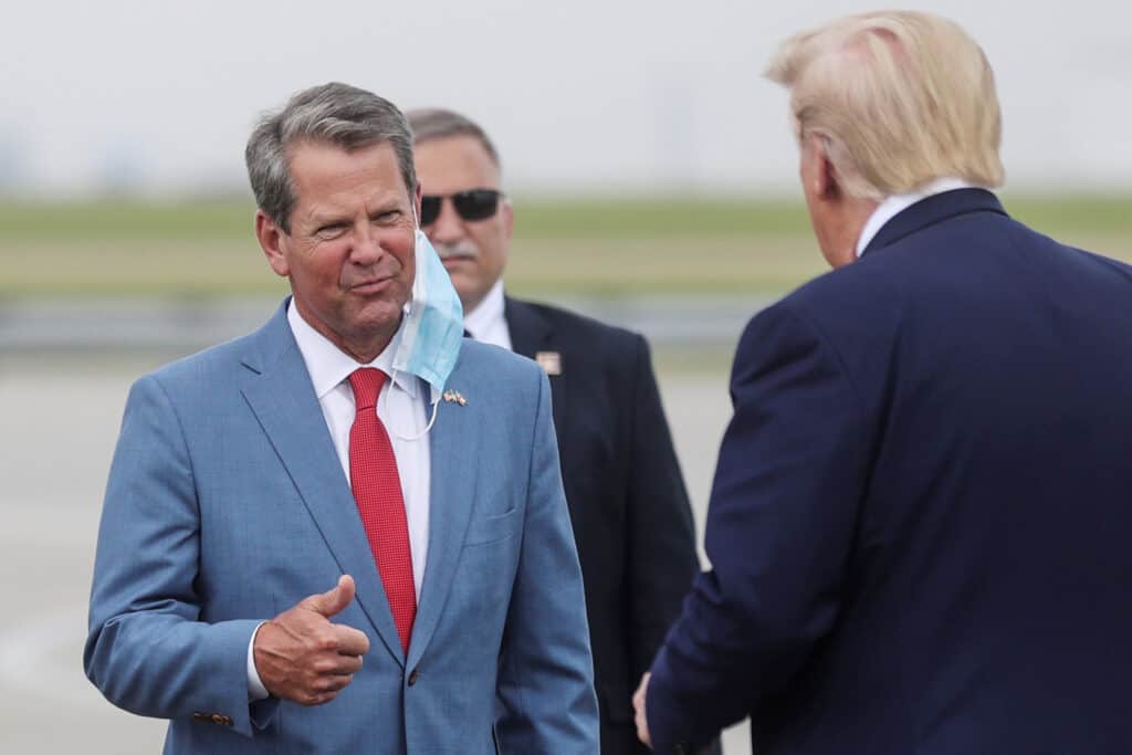 Trump calls for Gov. Brian Kemp's resignation for refusing to him overturn election results in Georgia.