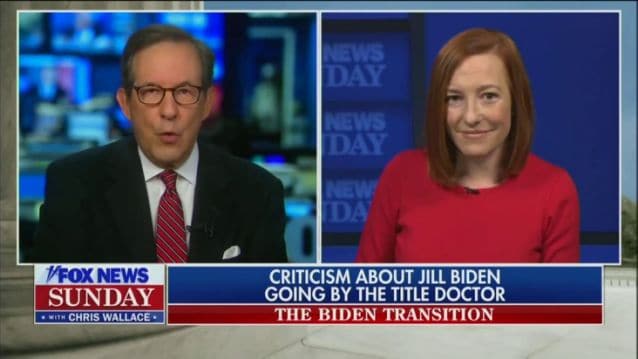 Chris Wallace slams Fox News and right over Jill Biden criticism: "Many people the years have gone by the title 'Dr', No one " made a fuss about that"