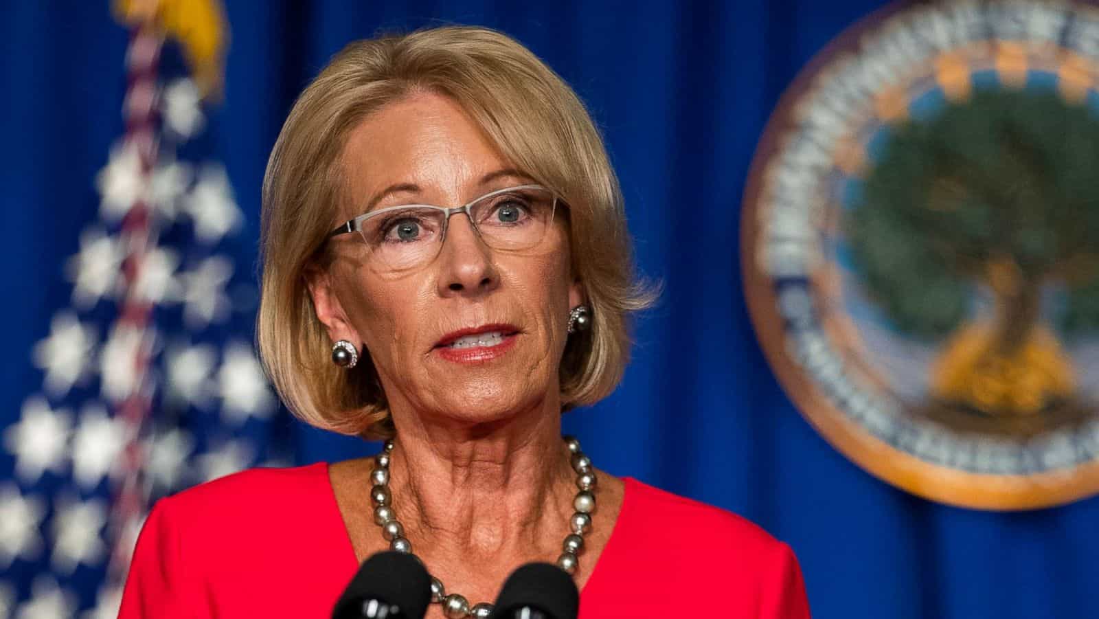 DeVos tells career employees at the Education Department to “be the resistance" when Biden takes over.