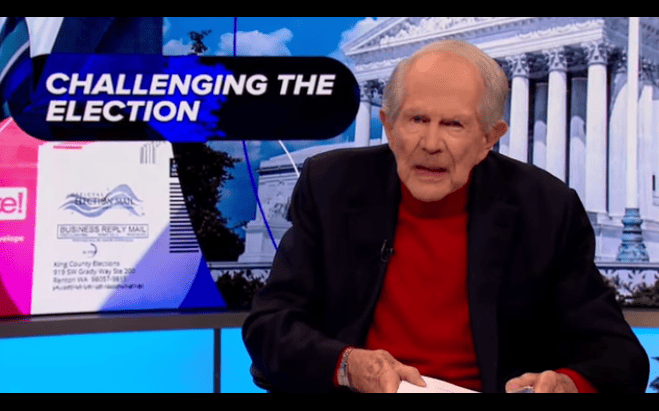 Pat Robertson: God himself has intervened to "stop the theft of our election" with the Texas lawsuit.