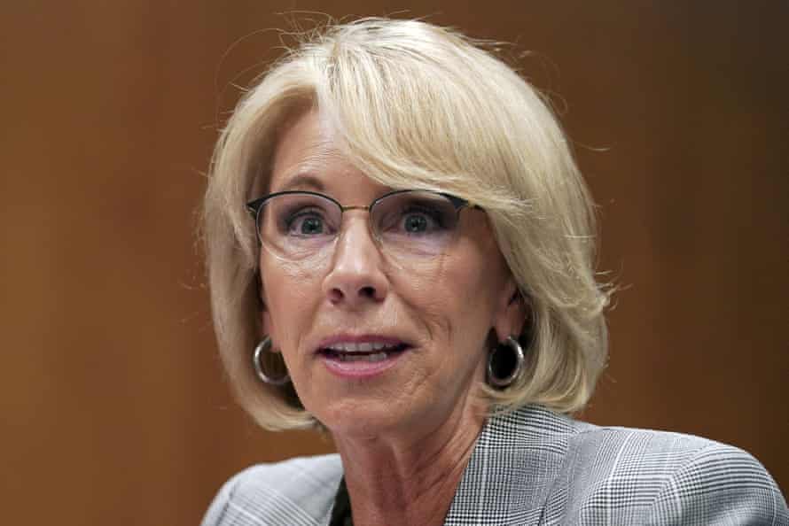 Betsy DeVos resigns as Education Secretary citing pro-Trump mob breaching the Capitol as an "inflection point".