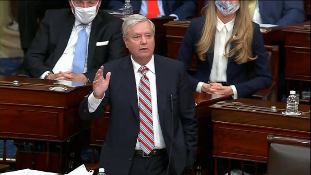 Lindsey Graham says Republicans who support Trump's impeachment is damaging the country.