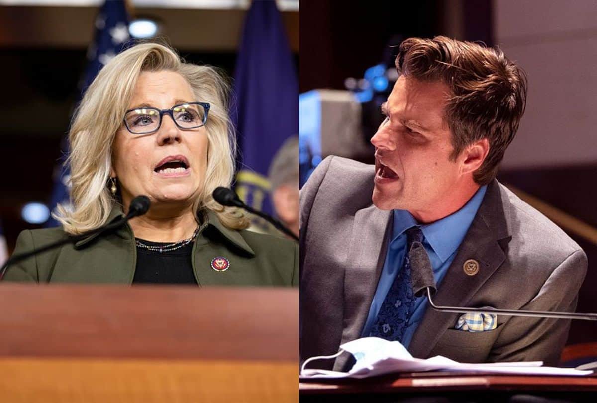 Liz Cheney's spokesperson to Matt Gaetz: "In Wyoming, the men don’t wear make-up.”