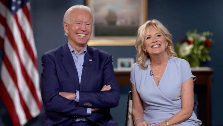 The Bidens honor frontline workers in  New Year’s Eve address.