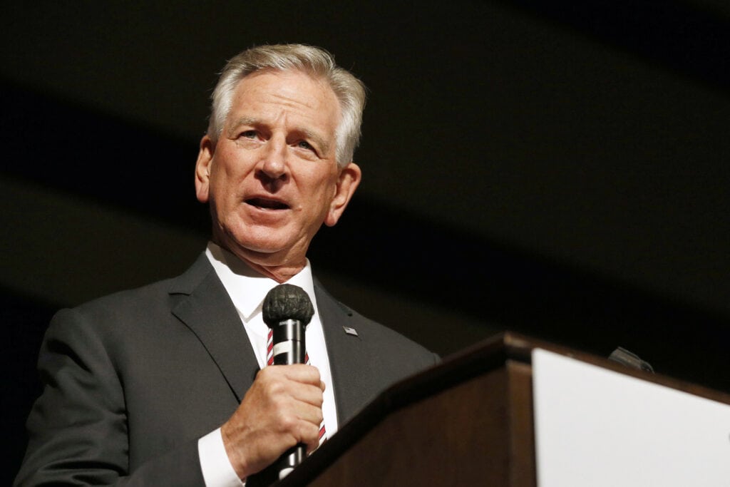 Sen. Tuberville says he told Trump about Pence's evacuation during the Jan. 6 riot.