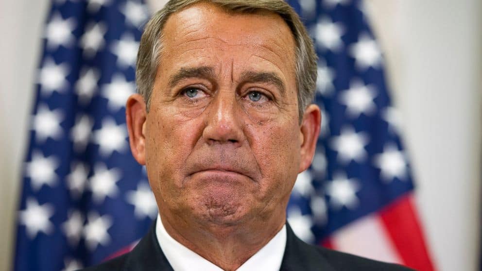 John Boehner tells Ted Cruz to "go f--k yourself" in audiobook recording.