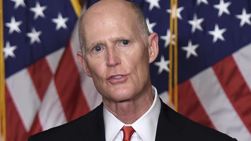 Rick Scott says Biden "absolutely" won the election.