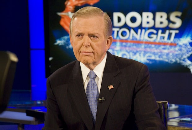 Lou Dobbs retweets fans bashing Fox News after the network cancels his show.