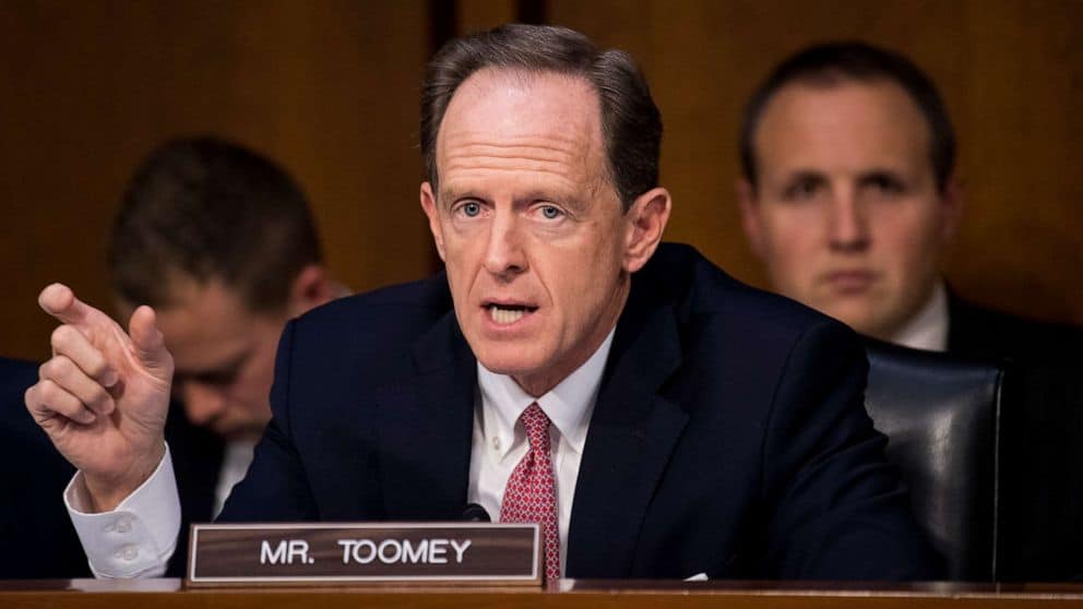 Several Pennsylvania county GOP committees censure Sen. Pat Toomey over his impeachment vote.