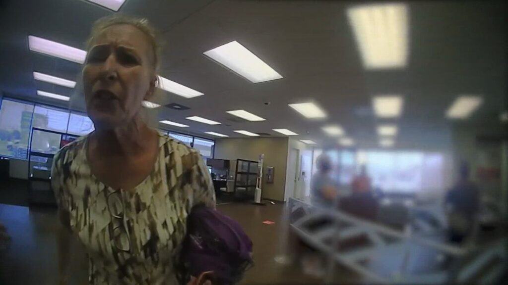 Woman arrested in Texas bank for refusing to follow mask mandate.