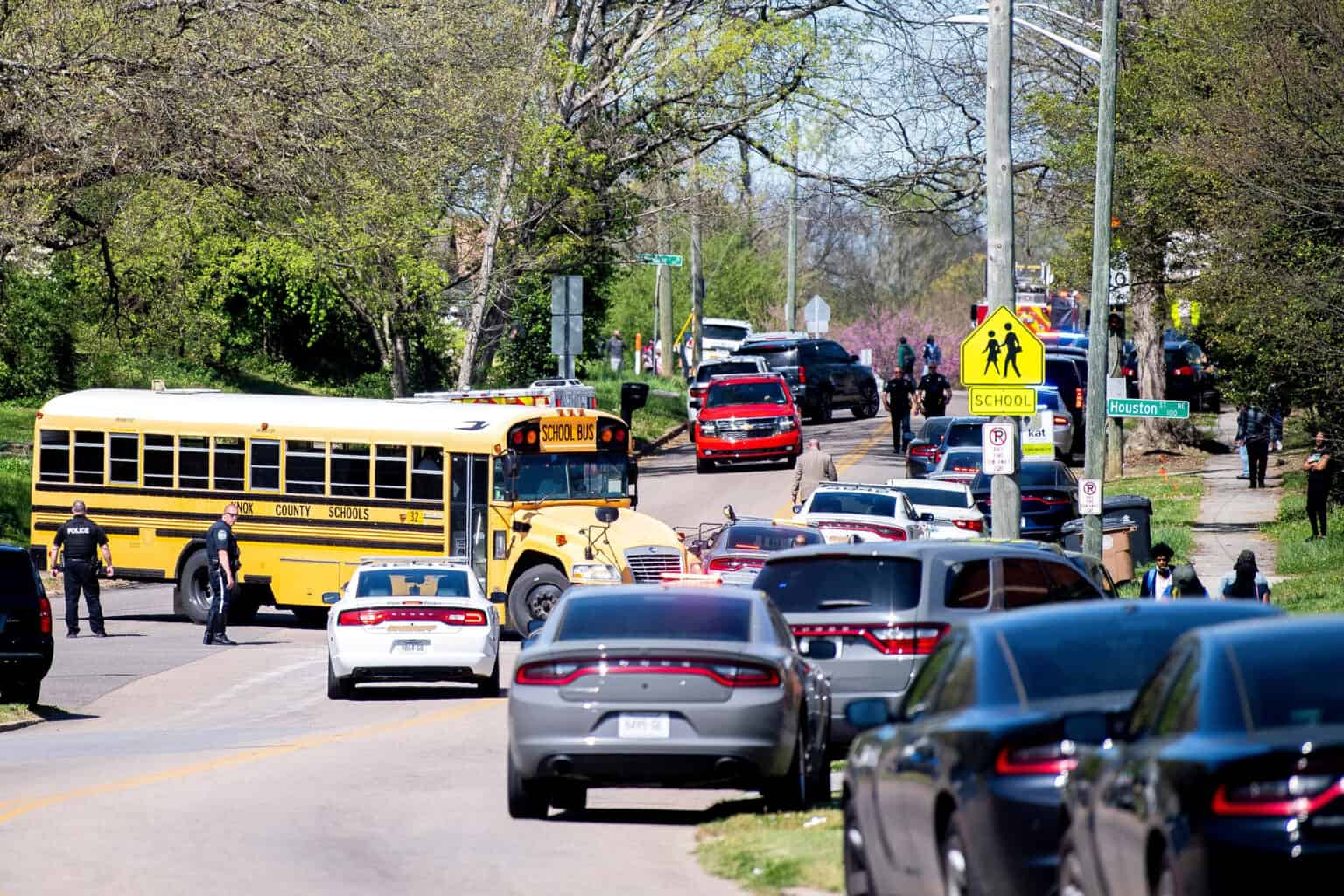 Multiple people shot, including police officer, at high school in Knoxville, Tennessee