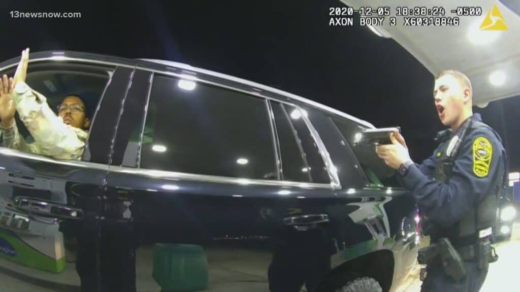Virginia Cops Threatened And Pepper-Sprayed Black Army Lieutenant At Gun Point.