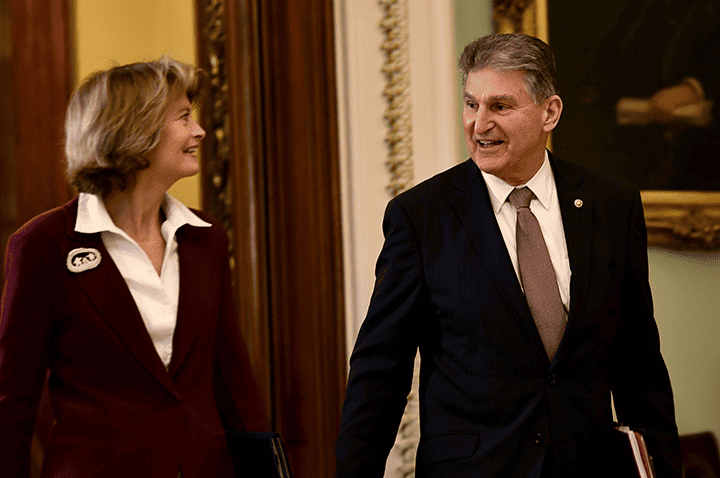 Joe Manchin endorses Republican Lisa Murkowski for reelection.