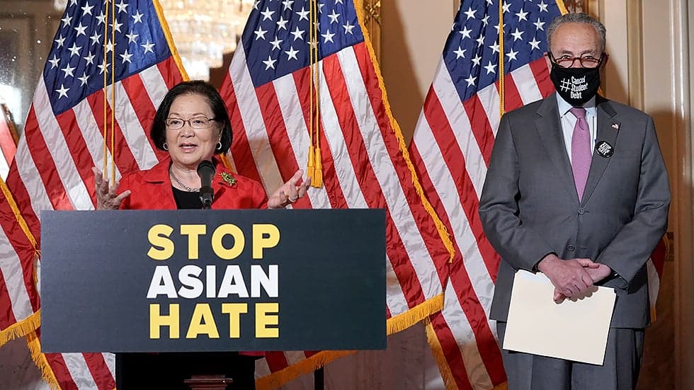 Senate passes anti-Asian hate crimes bill.