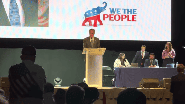 Sen. Mitt Romney booed at Utah GOP convention.