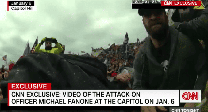 CNN airs exclusive bodycam footage of the attack on Officer Fanone during Capitol riot.