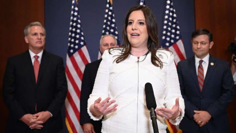 Elise Stefanik says Liz Cheney is “looking backwards.”