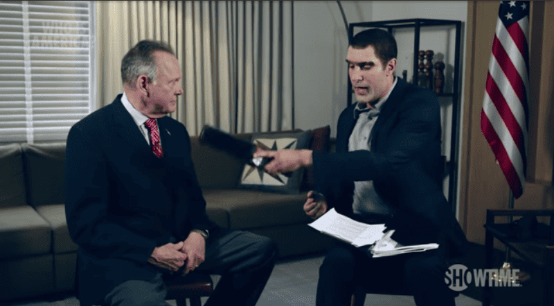 Judge throws out Roy Moore's defamation suit against Sacha Baron Cohen over 'pedophile detector' interview.