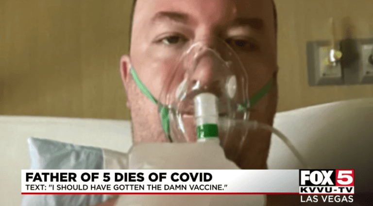 Las Vegas man dies from COVID after texting his wife, “I should have gotten the damn vaccine.”
