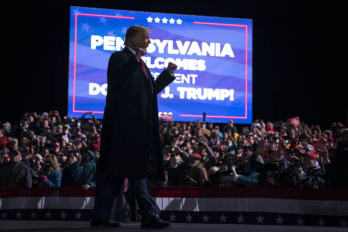 Trump supporters are knocking on doors in Pennsylvania demanding to know how and for whom people voted.