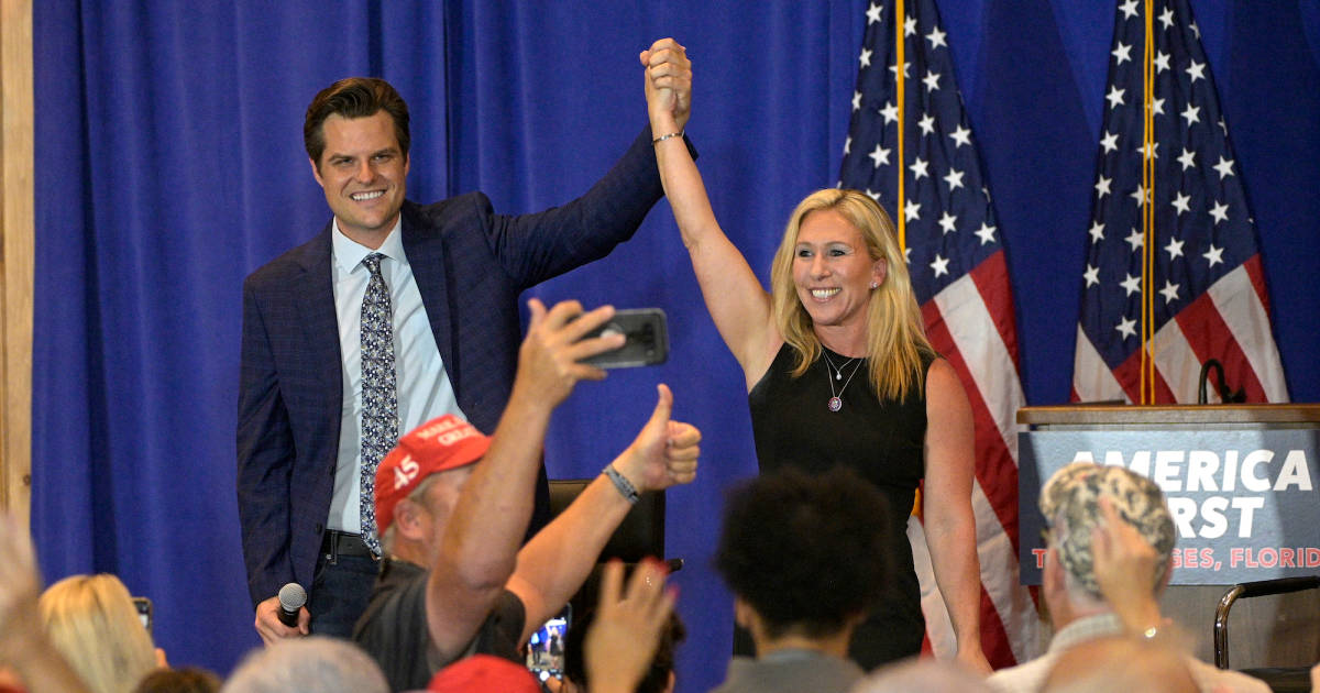 Marjorie Taylor-Greene and Matt Gaetz move 'America First' rally out of Orange County.