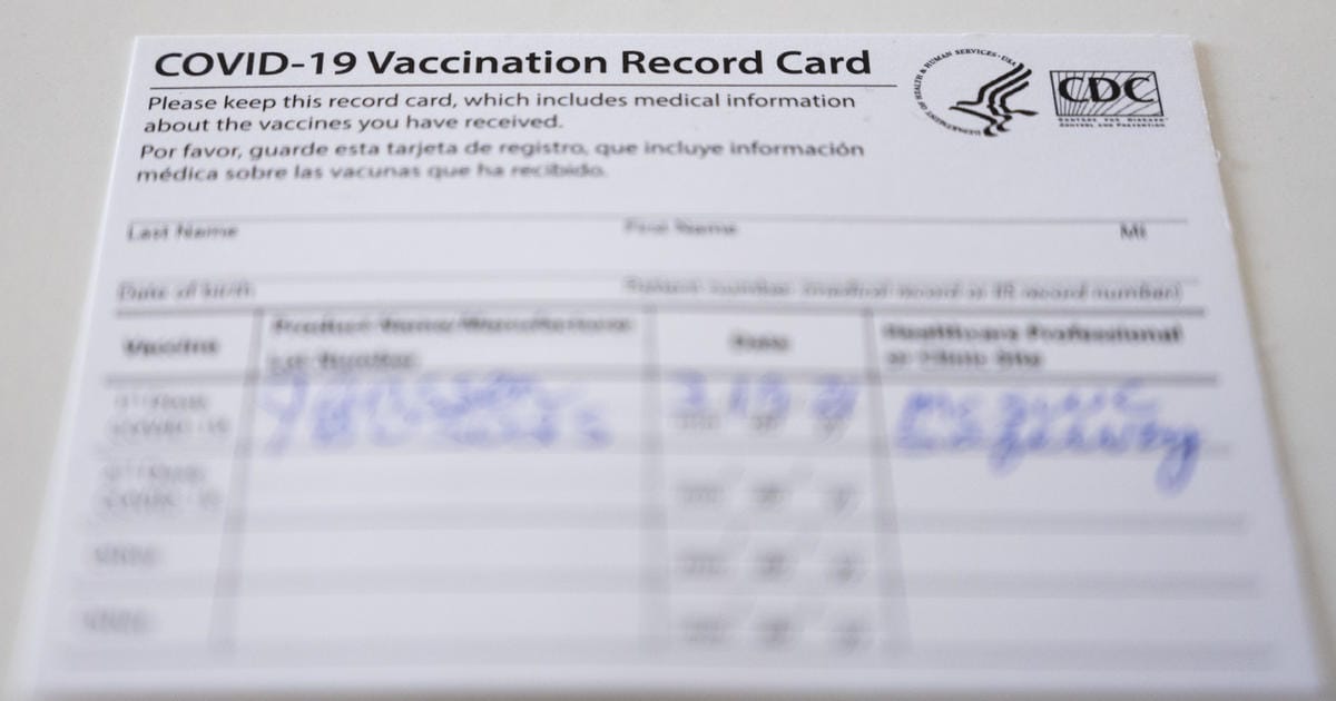 California woman arrested for selling fake COVID-19 vaccine cards while peddling fake COVID drugs.