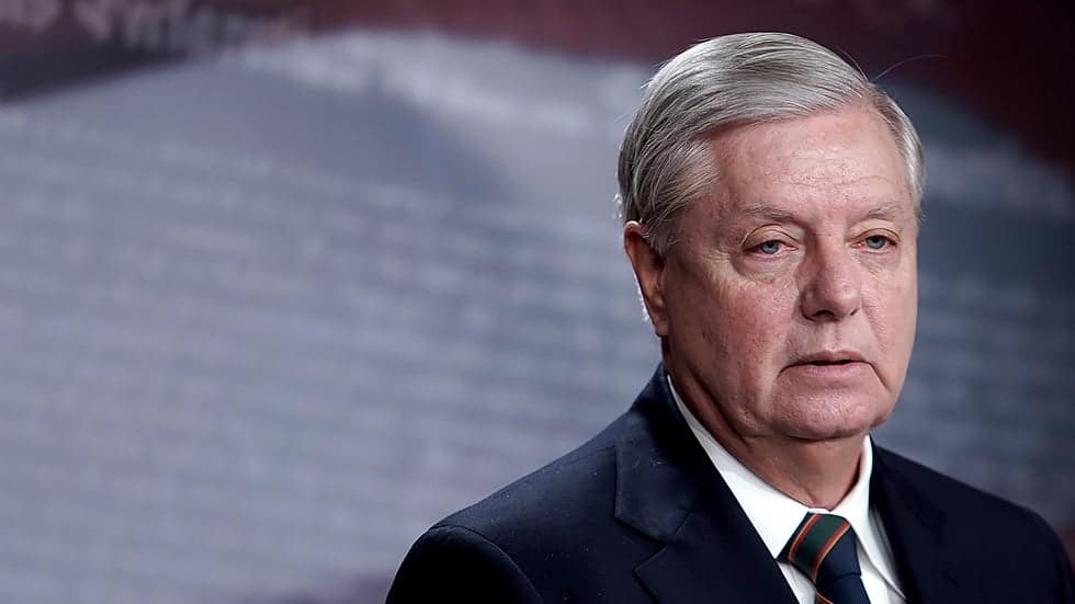 Lindsey Graham threatens to "leave town" to block infrastructure bill.