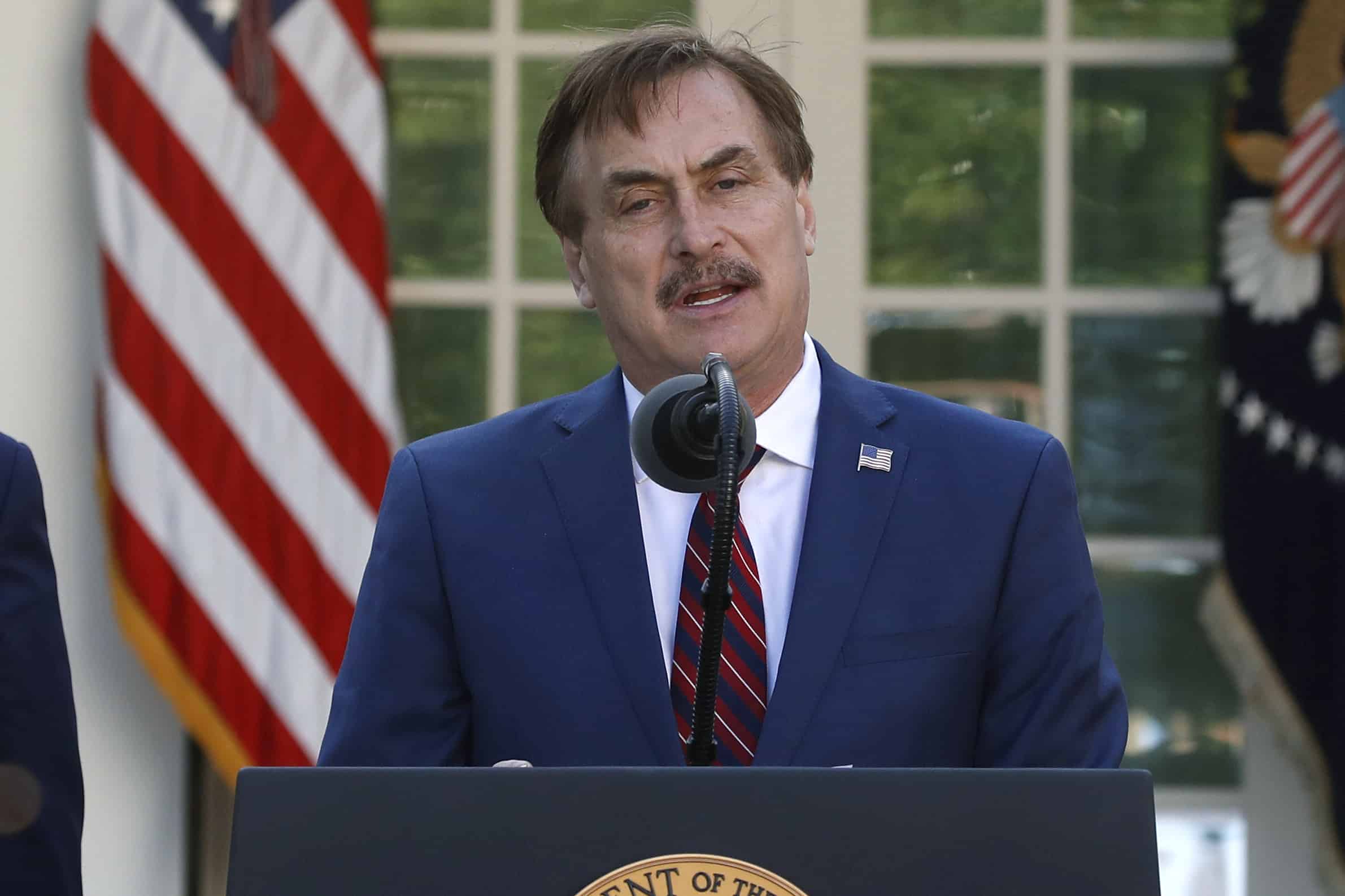 Mike Lindell says he was attacked by a man seeking a selfie at his cyber symposium.