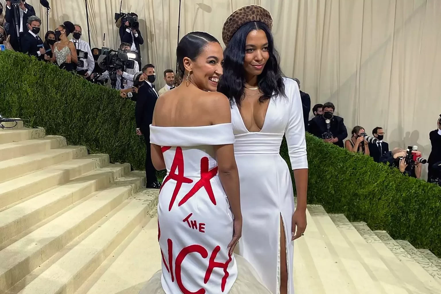 Conservative group files ethics complaint against AOC over Met Gala appearance.