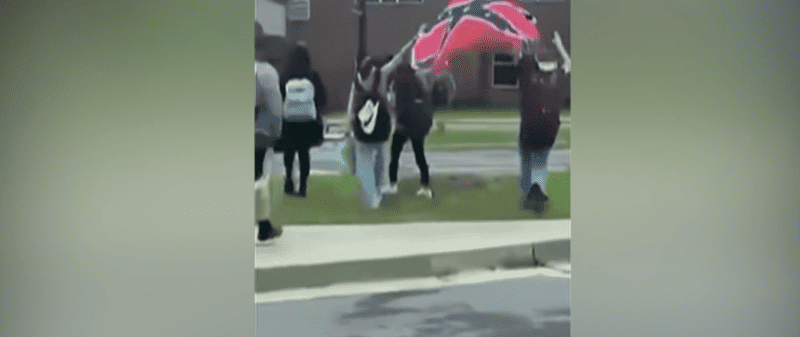 Black students in Georgia suspended for planning to protest Confederate flag.