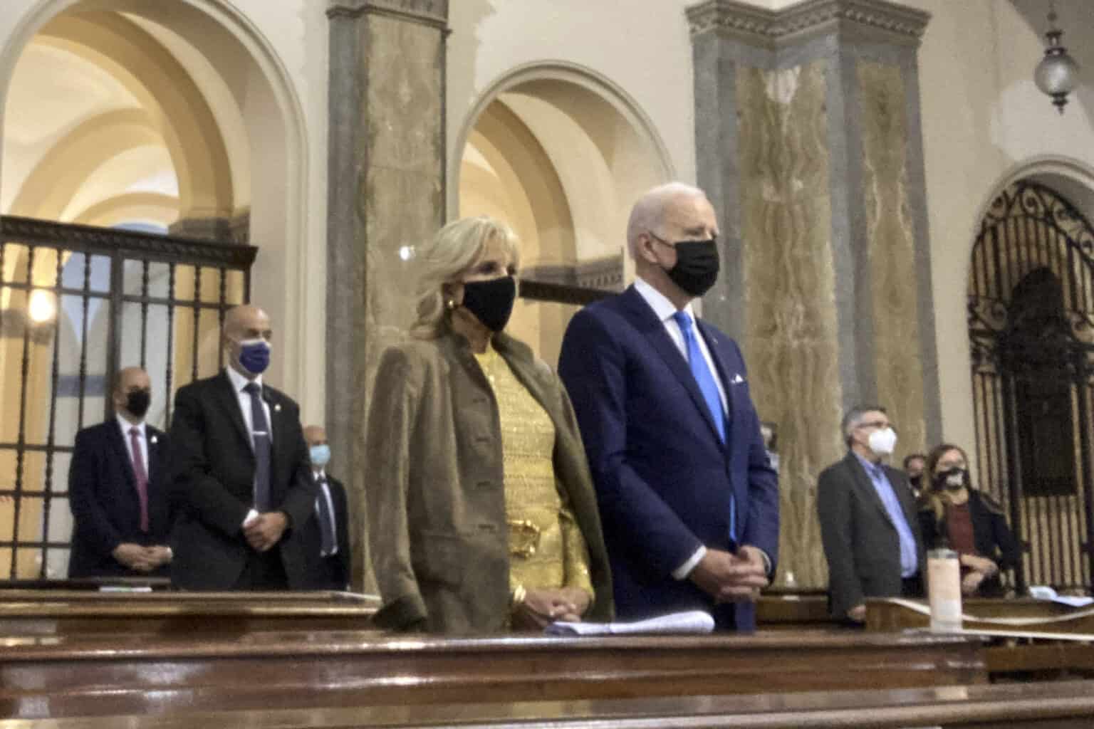 President Biden receives communion in Rome.