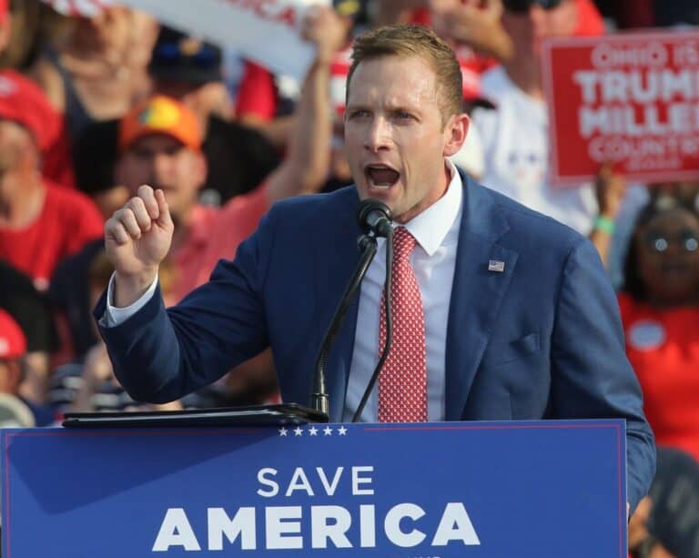 Ex-Trump aide is running in a more competitive Democratic-friendly Ohio district after redistricting.