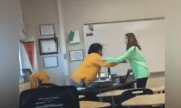 Viral video shows Texas teen attacking her teacher: 'She’s Black and f*cking pissing me off’