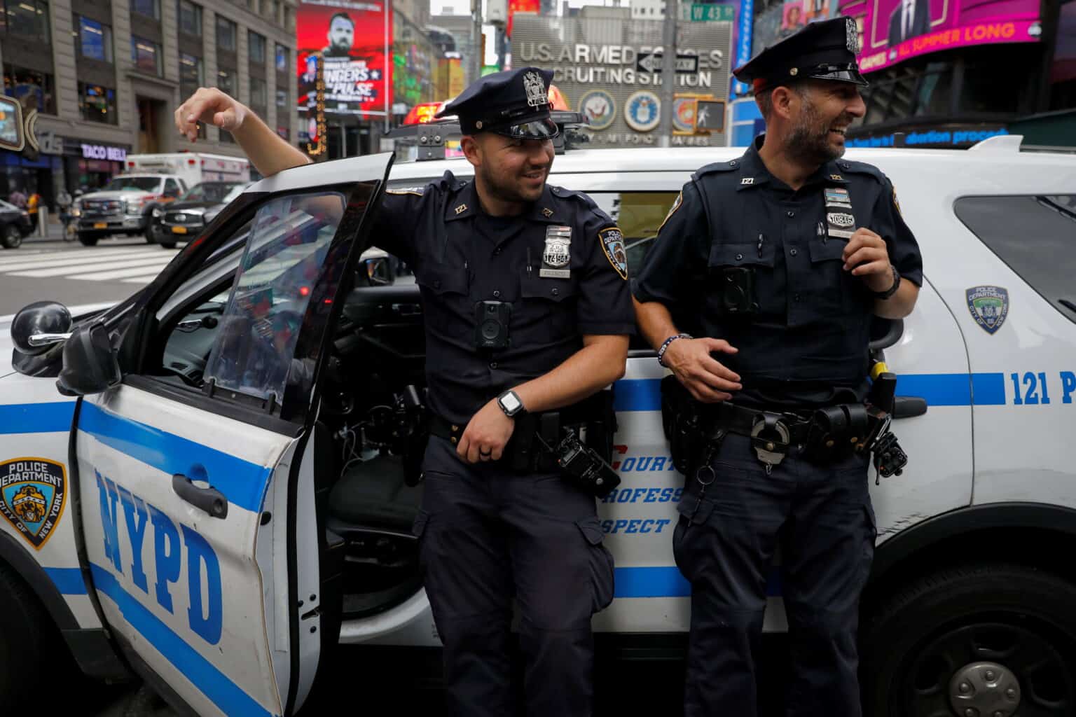 Just 34 NYPD officers were placed on unpaid leave for refusing to get vaccinated.