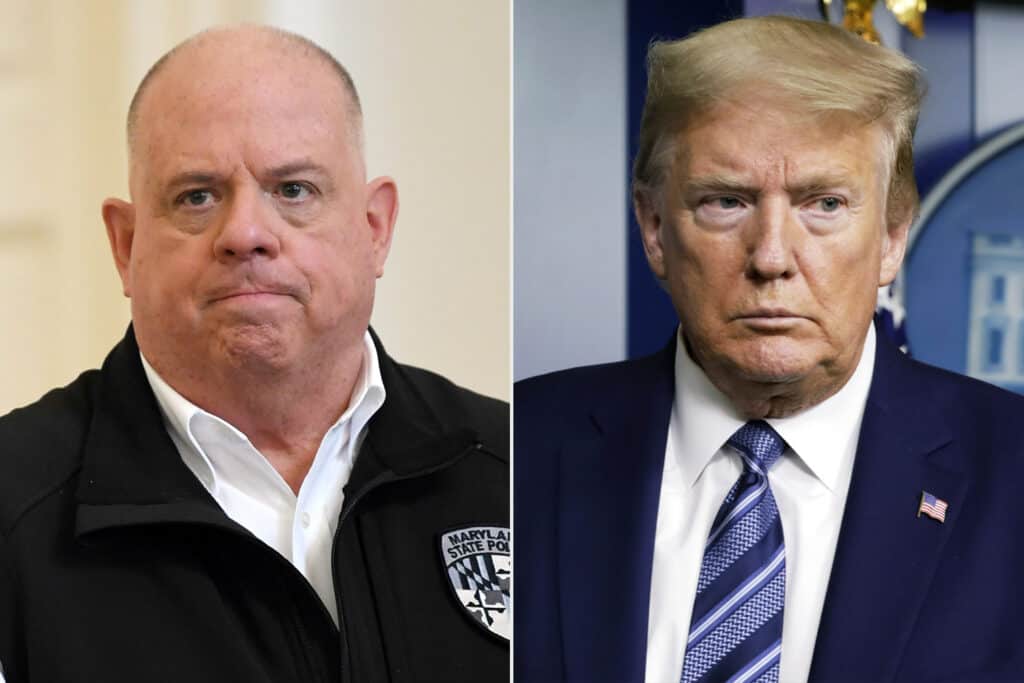 Gov. Hogan knocks Trump for inserting himself in gubernatorial race: 'I'd prefer endorsements from people who didn't lose Maryland by 33 points