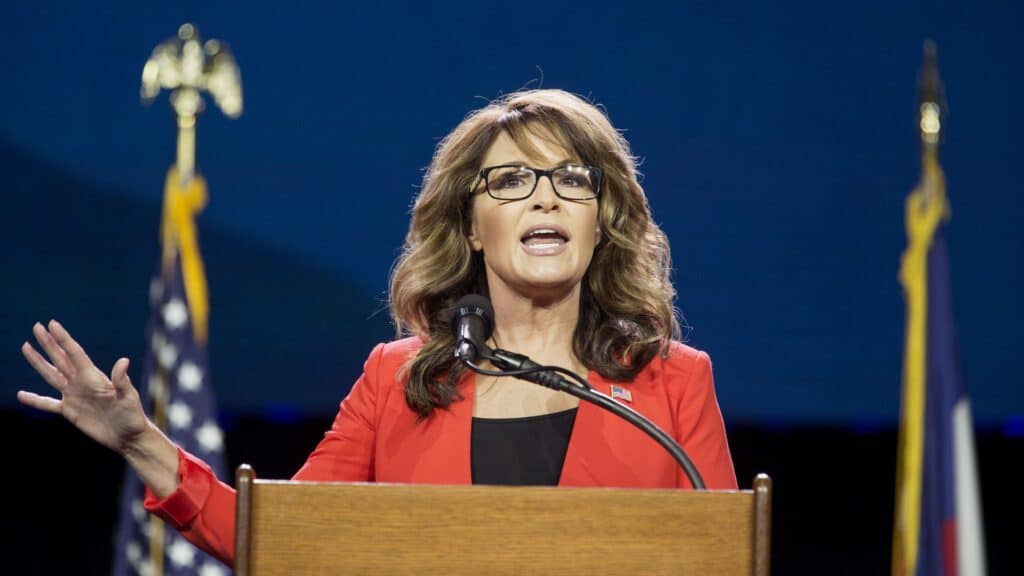 Unvaxxed Sarah Palin tests positive for COVID one day before New York Times defamation trial.